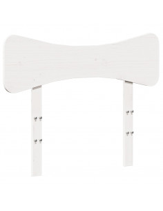 Giroletto senza Materasso Bianco 90x200 cm Legno Massello Pino