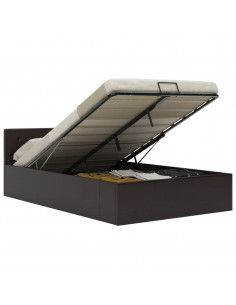 Giroletto con Contenitore Idraulico Grigio Similpelle 120x200cm 2