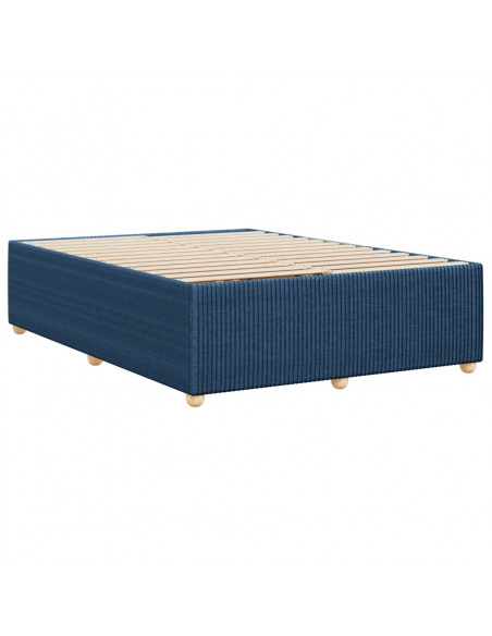 Giroletto senza Materasso Blu 140x190 cm in Tessuto