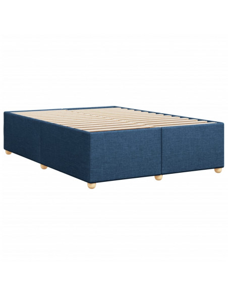 Giroletto senza Materasso Blu 160x200 cm in Tessuto