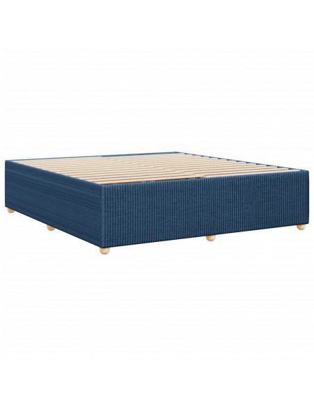 Giroletto senza Materasso Blu 200x200 cm in Tessuto