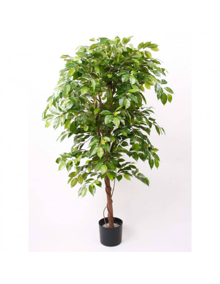 Emerald Ficus Benjamina Artificiale Deluxe 140 cm in Vaso
