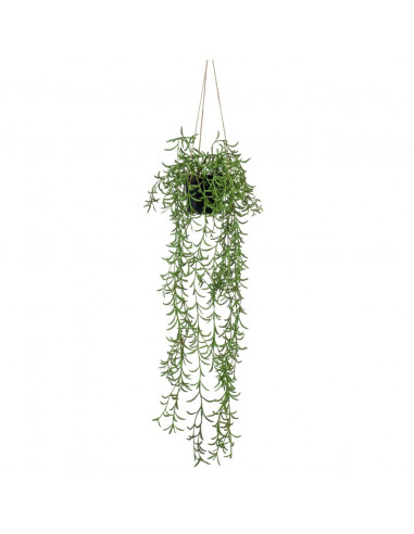 Emerald Pianta di Senecio Artificiale Cespuglio Sospeso in Vaso 70 cm