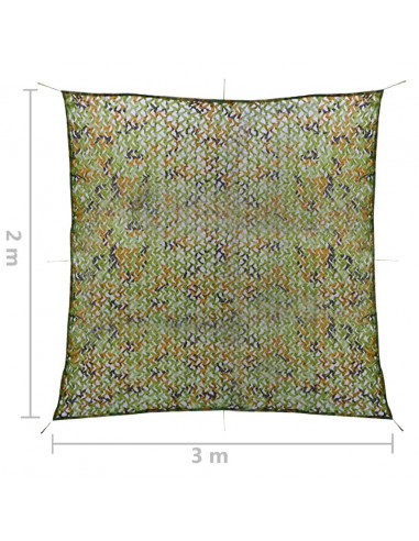 Rete Mimetica con Custodia 2x3 m Verde