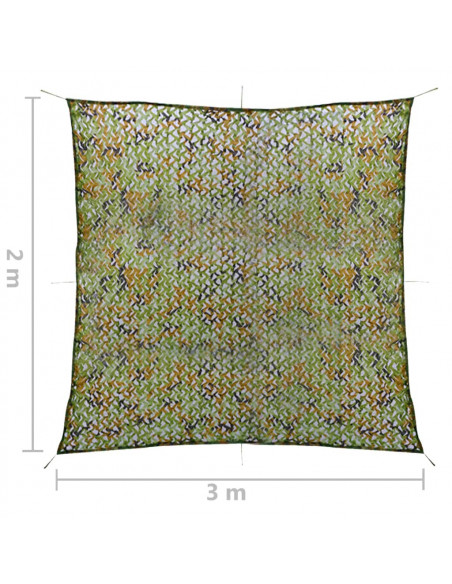 Rete Mimetica con Custodia 2x3 m Verde