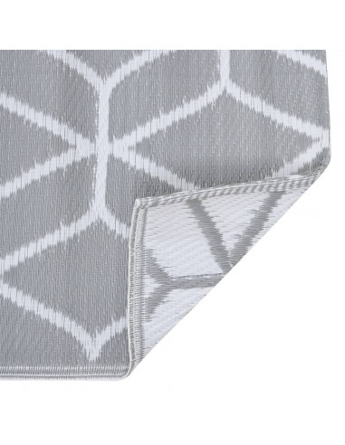 Tappeto da Esterni Grigio 80x150 cm in PP