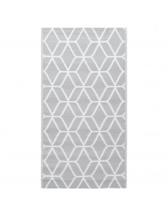 Tappeto da Esterni Grigio 120x180 cm in PP