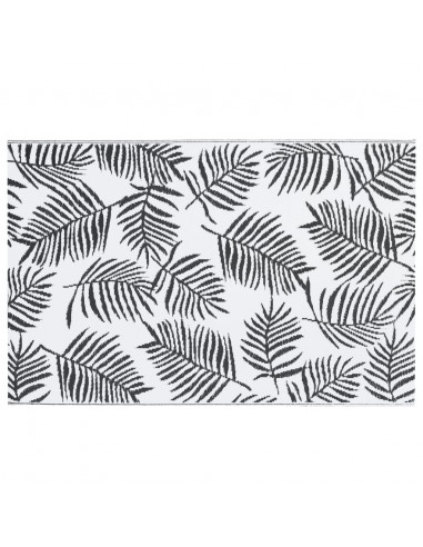 Tappeto da Esterni Bianco e Nero 120x180 cm in PP