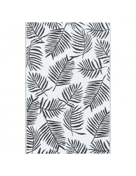Tappeto da Esterni Bianco e Nero 160x230 cm in PP
