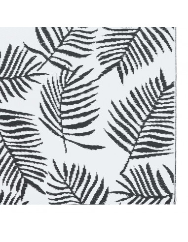 Tappeto da Esterni Bianco e Nero 160x230 cm in PP