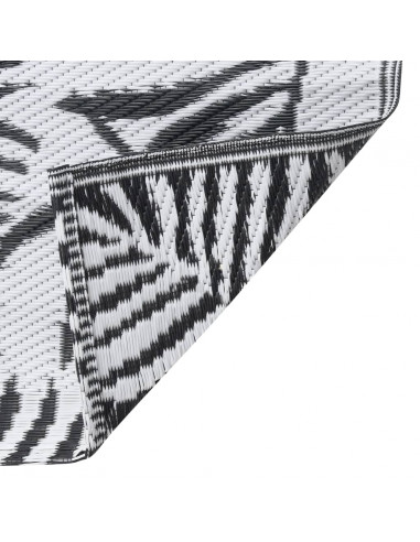 Tappeto da Esterni Bianco e Nero 160x230 cm in PP
