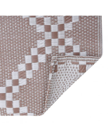 Tappeto da Esterni Marrone 190x290 cm in PP