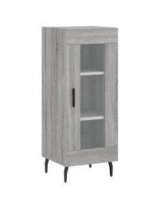 Credenza Grigio Sonoma 34,5x34x180 cm in Legno Multistrato 2