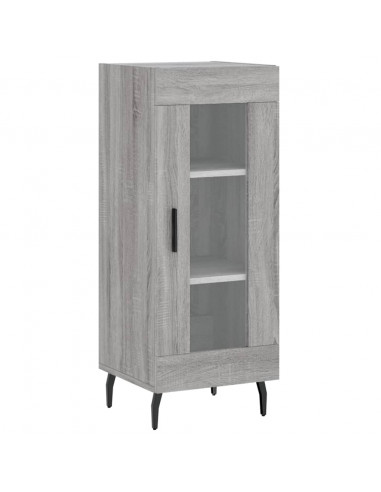 Credenza Grigio Sonoma 34,5x34x180 cm in Legno Multistrato
