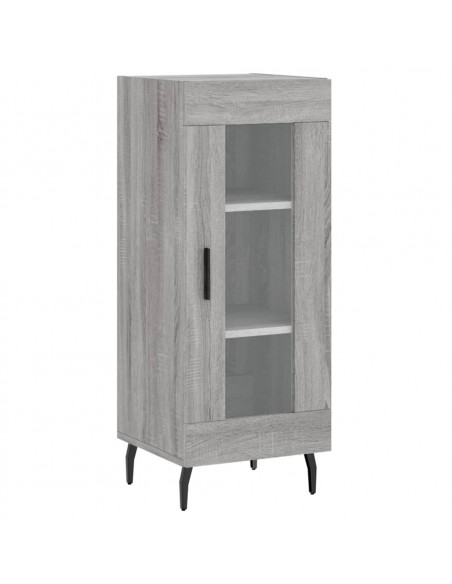 Credenza Grigio Sonoma 34,5x34x180 cm in Legno Multistrato