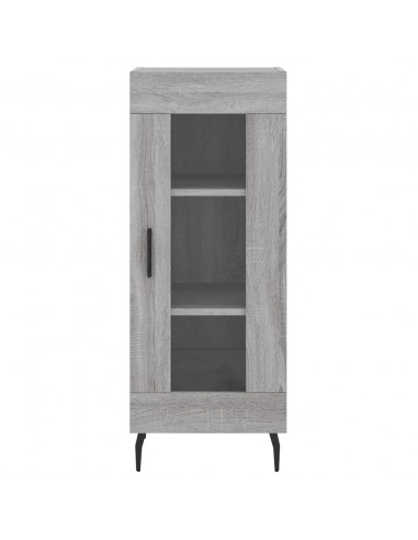 Credenza Grigio Sonoma 34,5x34x180 cm in Legno Multistrato