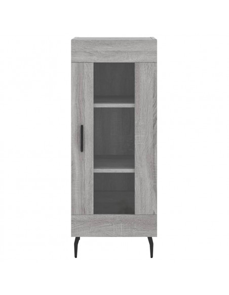 Credenza Grigio Sonoma 34,5x34x180 cm in Legno Multistrato