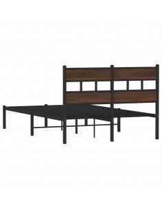 Giroletto senza Materasso con Testiera Rovere Marrone 120x200cm