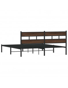 Giroletto senza Materasso con Testiera Rovere Marrone 180x200cm