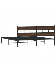 Giroletto senza Materasso con Testiera Rovere Marrone 190x200cm