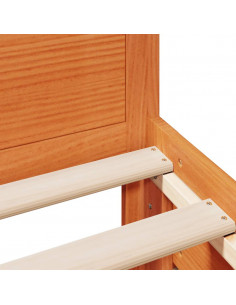 Giroletto senza Materasso con Testiera Rovere Marrone 90x200 cm