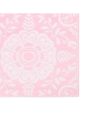 Tappeto da Esterni Rosa 80x150 cm in PP