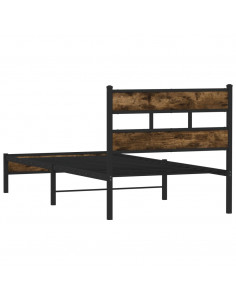 Giroletto senza Materasso con Testiera Rovere Sonoma 107x203cm