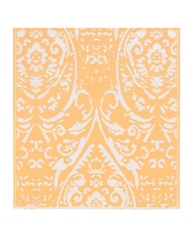 Tappeto da Esterni Arancione e Bianco 80x150 cm in PP