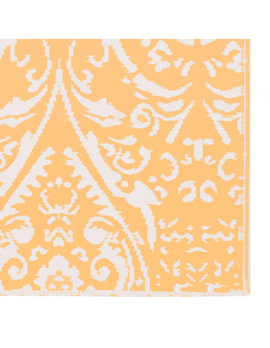 Tappeto da Esterni Arancione e Bianco 120x180 cm in PP