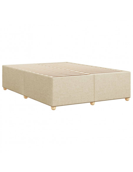 Giroletto senza Materasso Crema 140x200 cm in Tessuto
