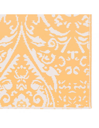 Tappeto da Esterni Arancione e Bianco 160x230 cm in PP