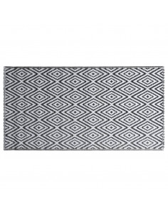 Tappeto da Esterni Bianco e Nero 160x230 cm in PP 2