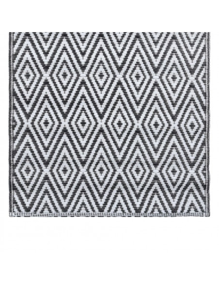 Tappeto da Esterni Bianco e Nero 160x230 cm in PP