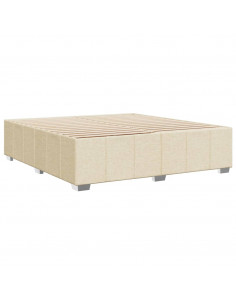 Giroletto senza Materasso Crema 180x200 cm in Tessuto