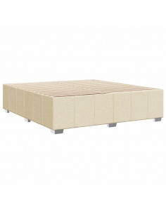 Giroletto senza Materasso Crema 200x200 cm in Tessuto