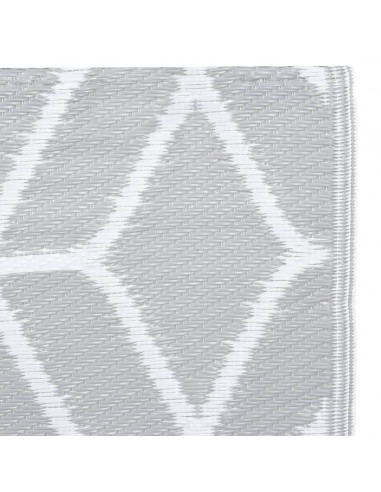 Tappeto da Esterni Grigio 190x290 cm in PP