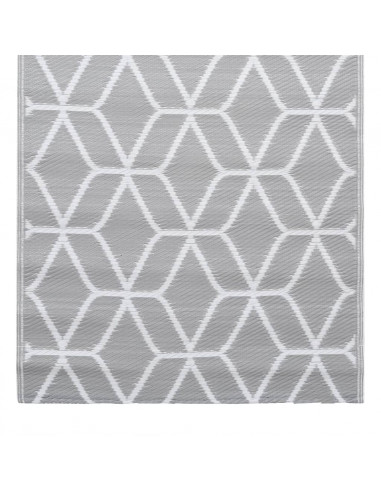 Tappeto da Esterni Grigio 190x290 cm in PP