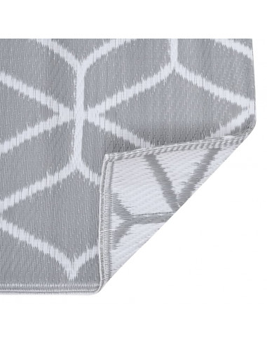 Tappeto da Esterni Grigio 190x290 cm in PP