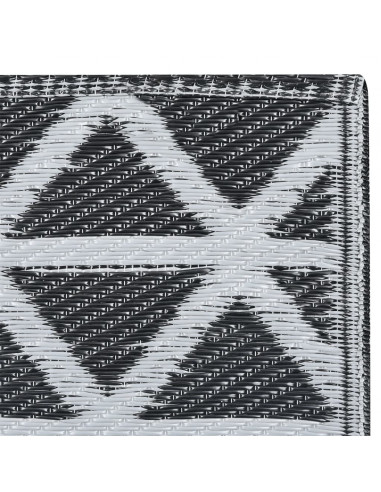 Tappeto da Esterni Nero 190x290 cm in PP
