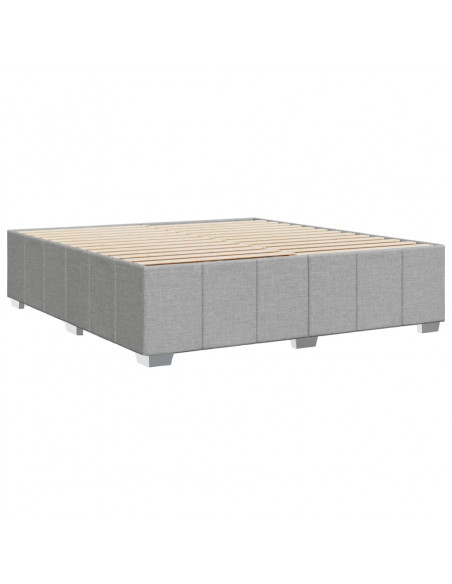 Giroletto senza Materasso Grigio Chiaro 180x200 cm Tessuto