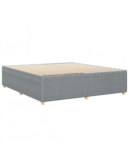 Giroletto senza Materasso Grigio Chiaro 180x200 cm Tessuto