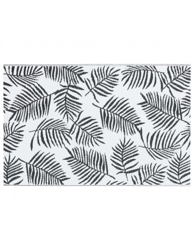 Tappeto da Esterni Bianco e Nero 190x290 cm in PP