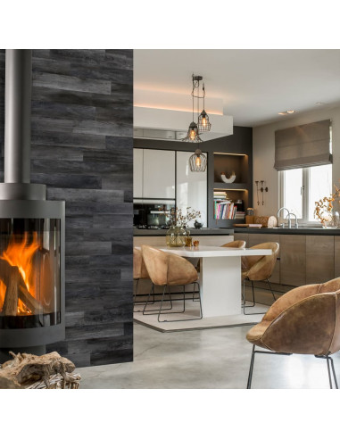 WallArt Listoni Effetto Legno Rovere Barnwood Grigio Cenere