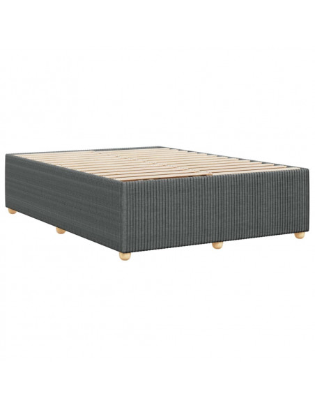 Giroletto senza Materasso Grigio Scuro 140x200 cm Tessuto