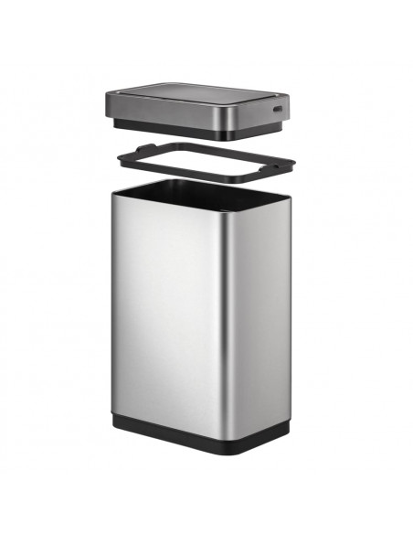 EKO Pattumiera con Sensore Mirage X 80 L Argento Opaco