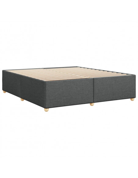 Giroletto senza Materasso Grigio Scuro 200x200 cm Tessuto