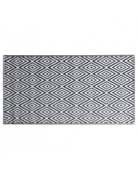 Tappeto da Esterni Bianco e Nero 120x180 cm in PP