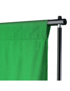 Fondale in Cotone Verde 300x300 cm per Croma Key