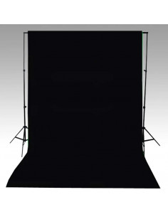 Fondale in Cotone Nero 600x300 cm