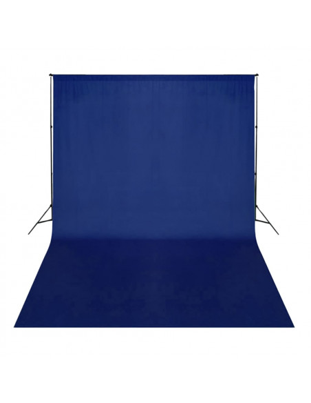 Fondale in Cotone Blu 500x300 cm Chiave Cromatica